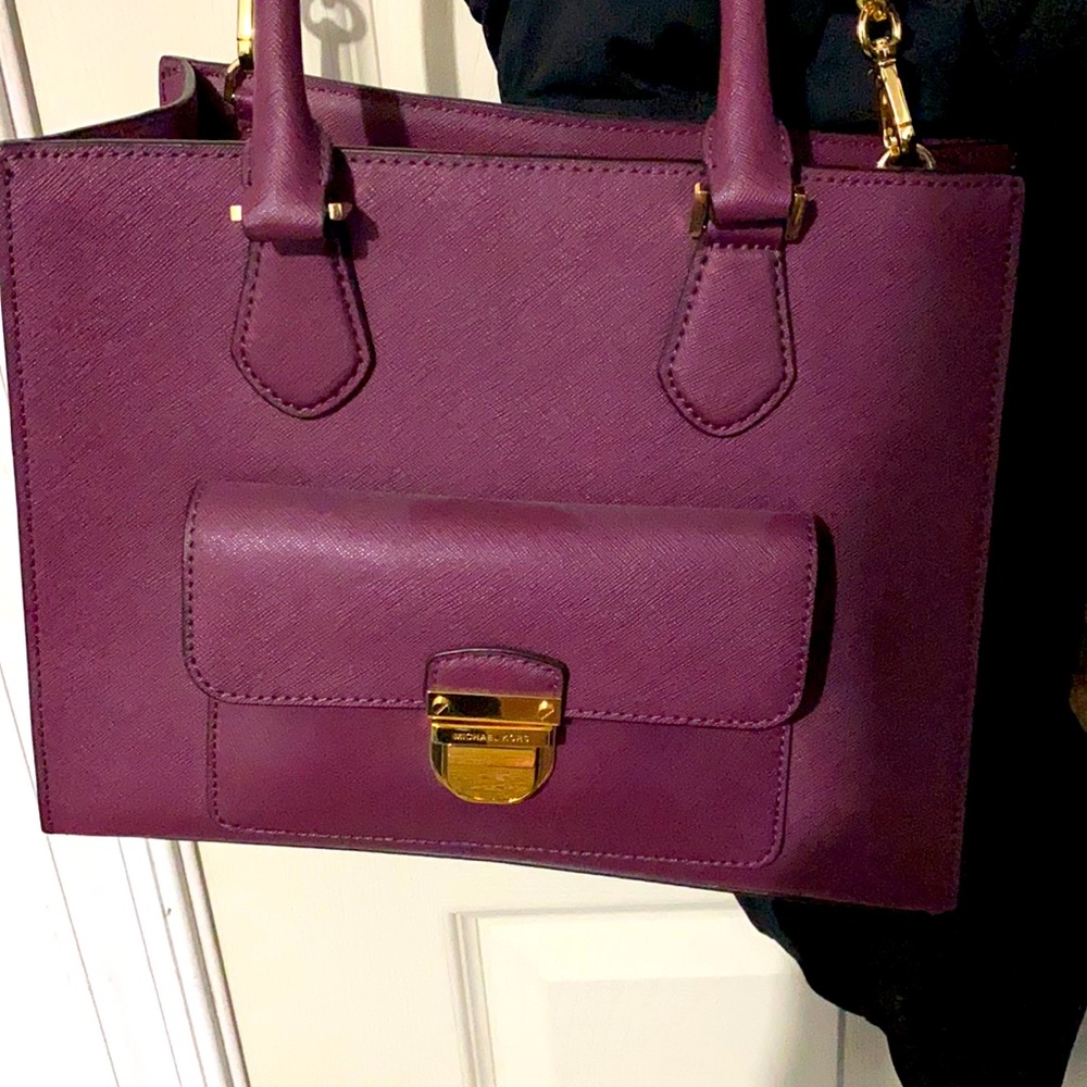 Michael Kors burgundy bag!